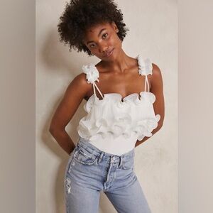 For The Frill Of It Bodysuit by FREE PEOPLE